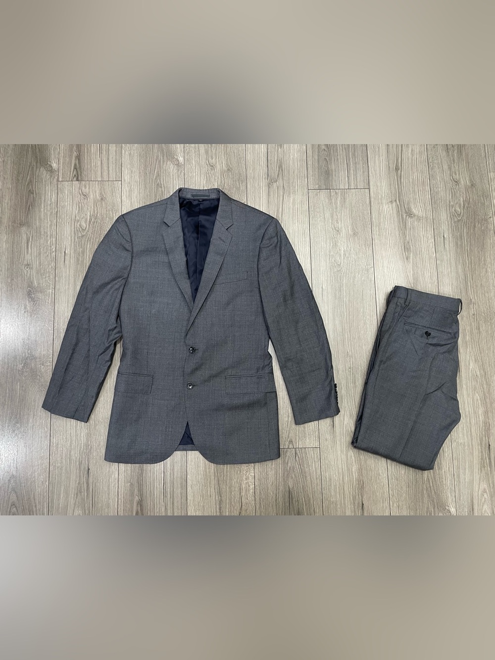 J.Crew Ludlow Suit Mens 42R Gray Tollegno 1900 Italian Wool 2 Piece